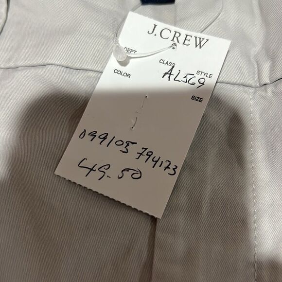 J. crew Factory Al569 9" Frankie Bermuda Shorts Gray Chino NWT size 0 - Picture 7 of 10